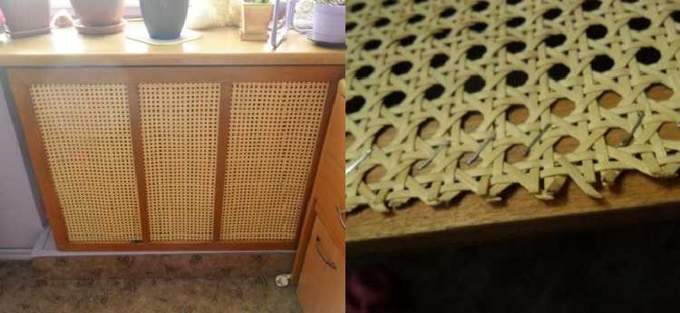 Narito ang isang do-it-yourself rattan lattice