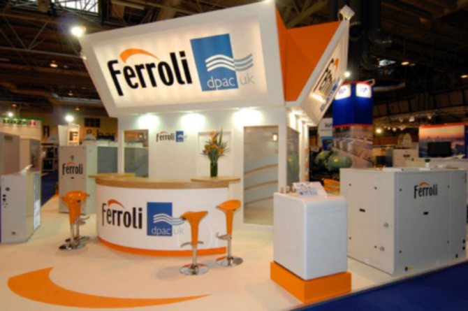 Stand d'exposició Ferroli