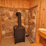 chimney outlet in the bath through the roof