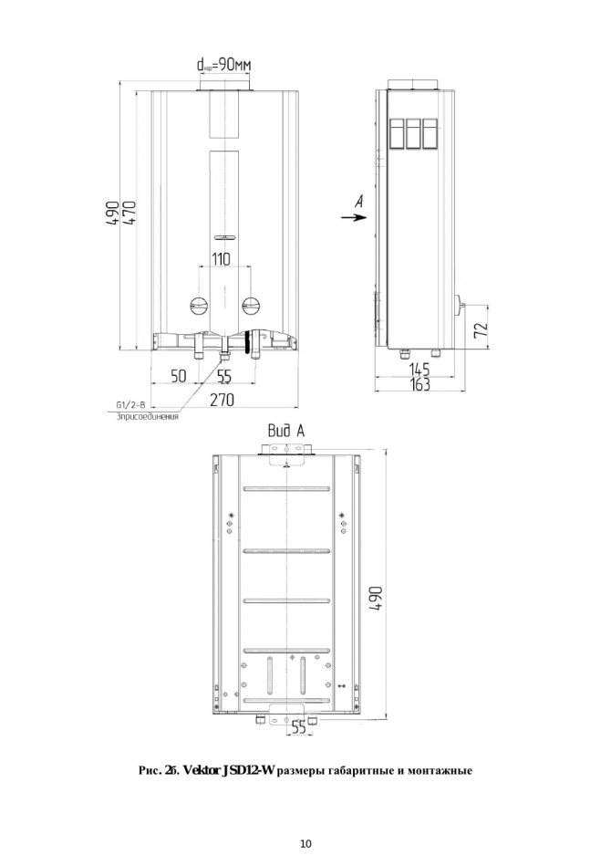 W dimensions overall and mounting ...