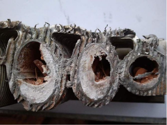 clogged heat exchanger