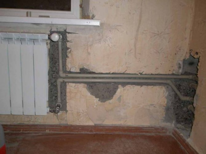 replacement of heating pipes