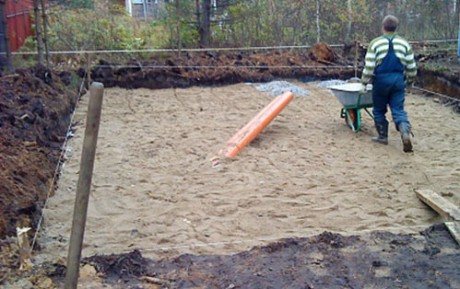 sand filling